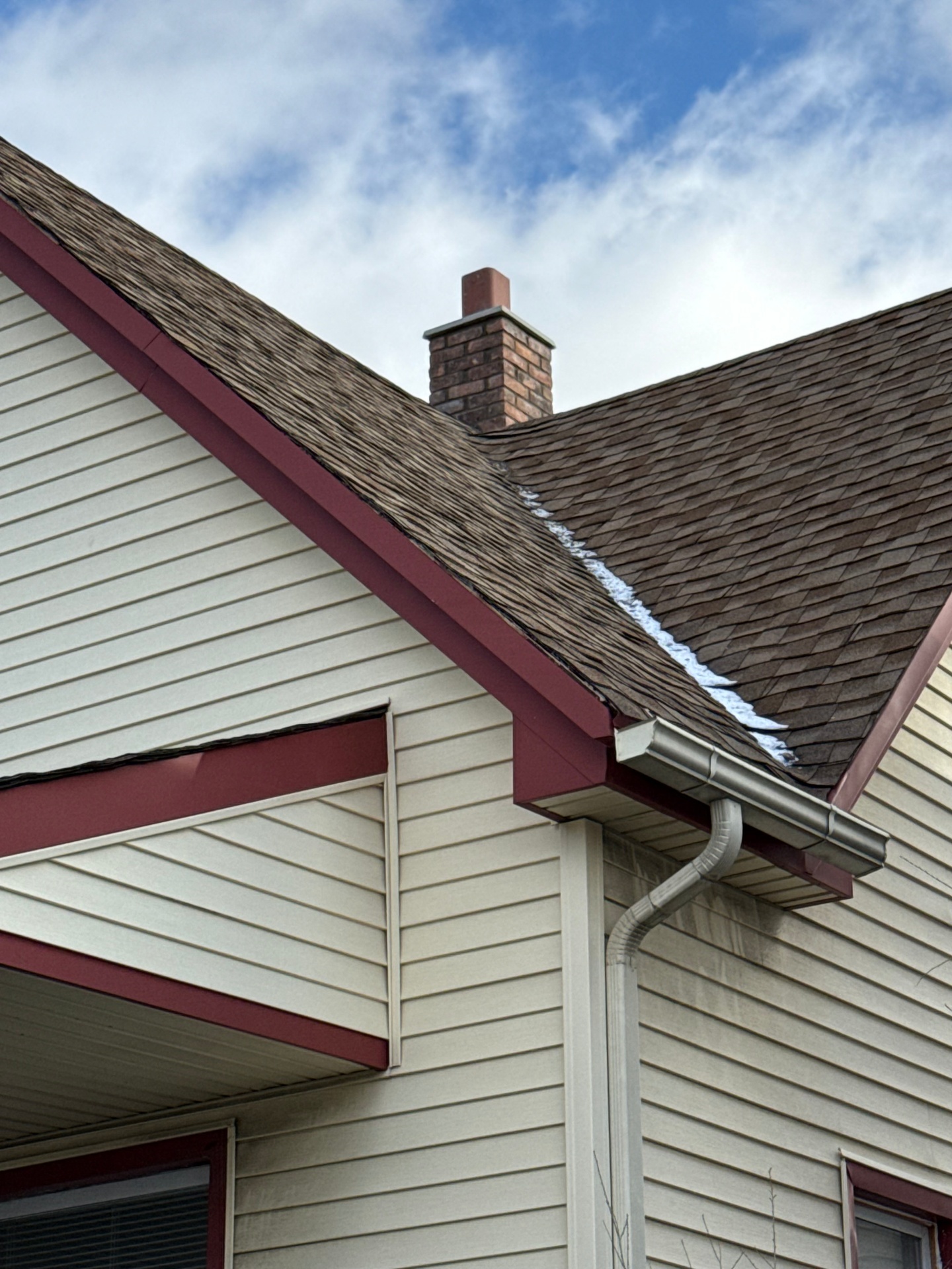 Roof and gutter detail