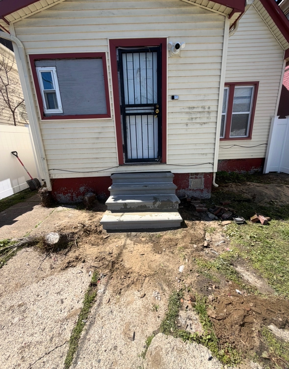 Property exterior before renovation